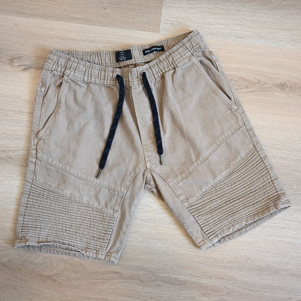 Cotton On Men's 9" Denim Jogger Shorts - Size 32